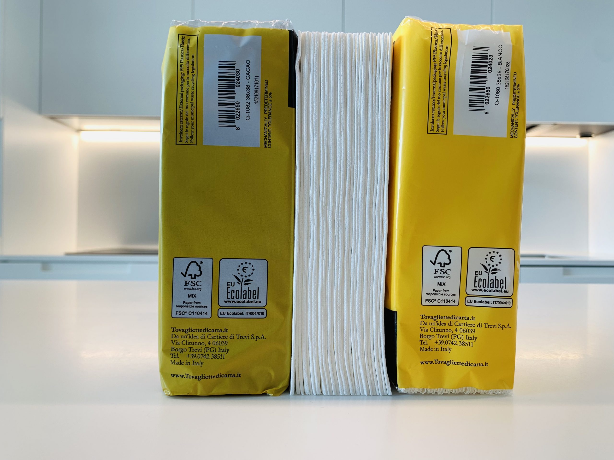 Tovaglioli con certificazione ecolabel