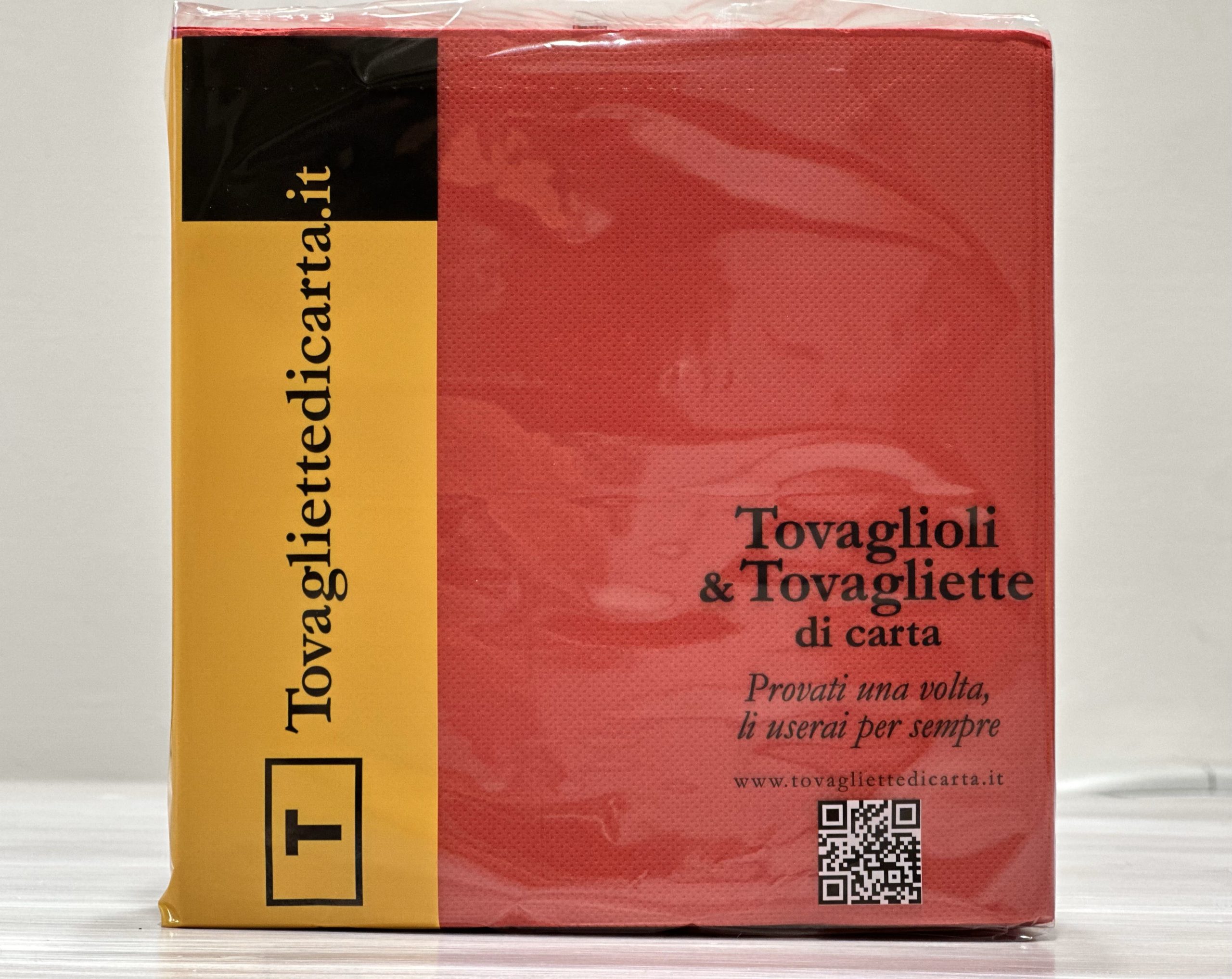 Tovaglioli Rossi di carta 2 Veli 38×38 | Scatola da 1.440 Tovaglioli - immagine 3