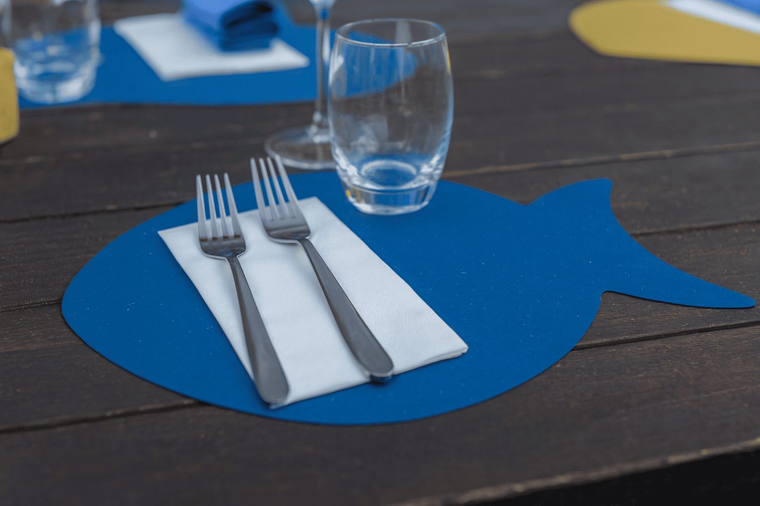 Tovaglietta sottopiatto Pesce Blu Mare in cartoncino da 200 pezzi - immagine 5