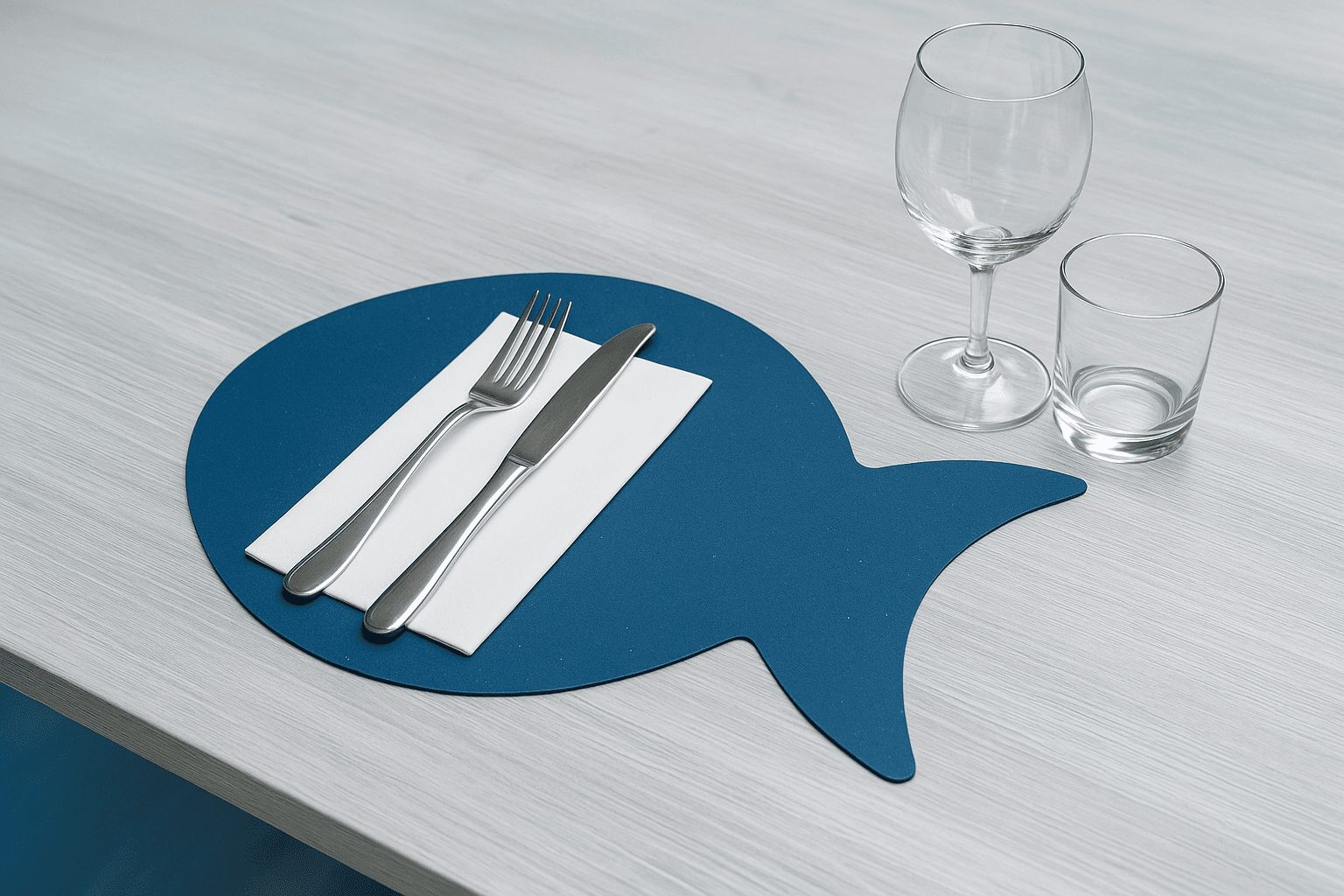 Tovaglietta sottopiatto Pesce Blu Mare in cartoncino da 200 pezzi - immagine 4