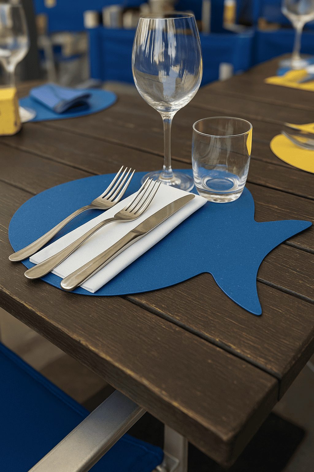 Tovaglietta sottopiatto Pesce Blu Mare in cartoncino da 200 pezzi - immagine 7