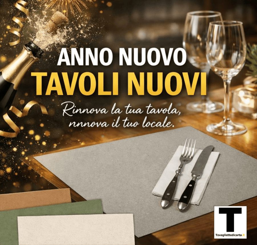 Anno nuovo tovagliette nuove tavoli nuovi